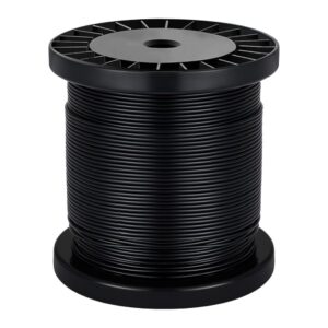 black wire coated