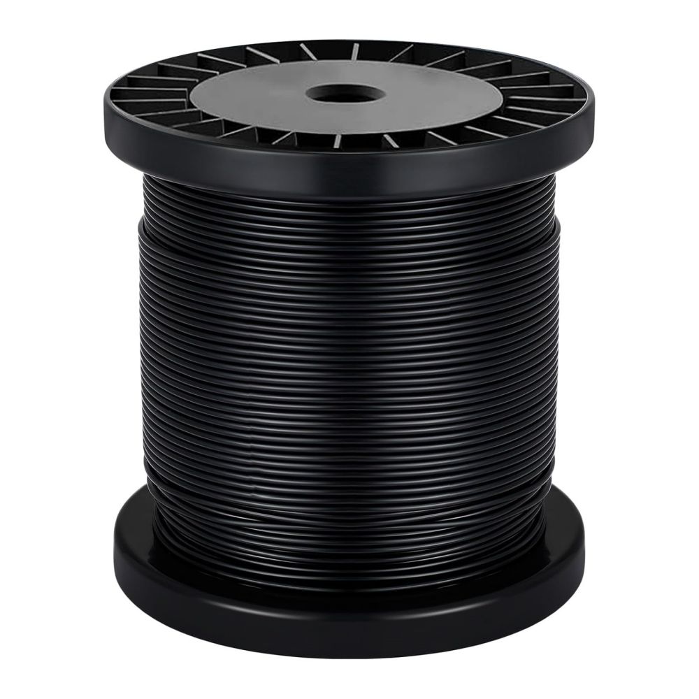 black wire coated